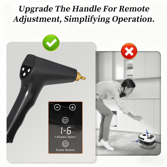 1500W High-Pressure Handheld Steam Cleaner - 221°F Fast Heating & Portable Steam Cleaning for Home , Bathrooms, Car Interiors Eliminates Pet Hair, Allergens, Stubborn Grime