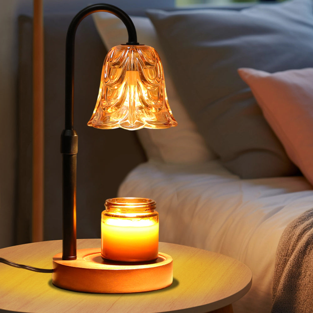 PKALQ Candle Warmer Lamp with Timer Dimmable, Birthday Gifts for Women Mom, House Warming Gifts New Home Decor, Wax Melt Warmer for Jar Candles with 2 Bulbs