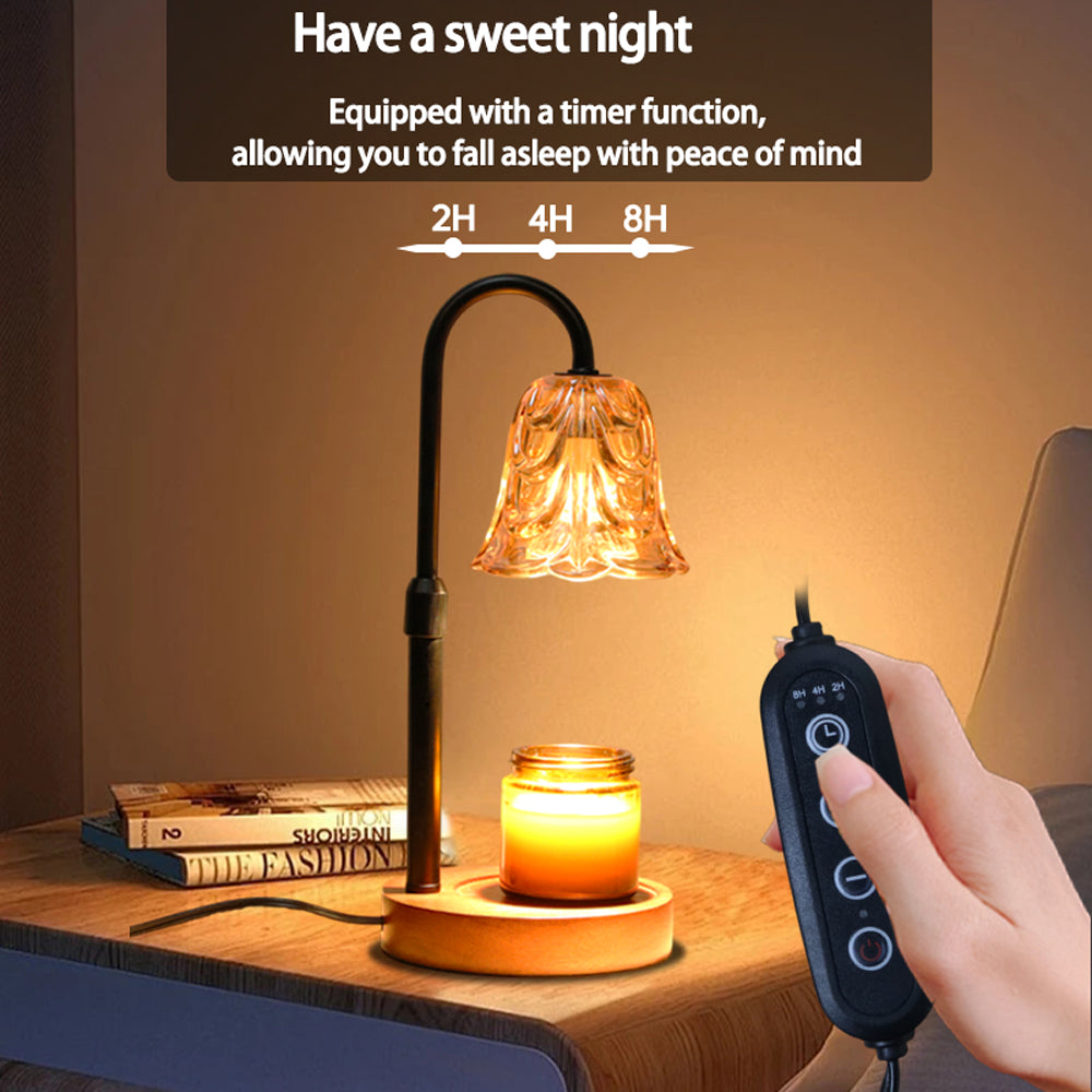 PKALQ Candle Warmer Lamp with Timer Dimmable, Birthday Gifts for Women Mom, House Warming Gifts New Home Decor, Wax Melt Warmer for Jar Candles with 2 Bulbs