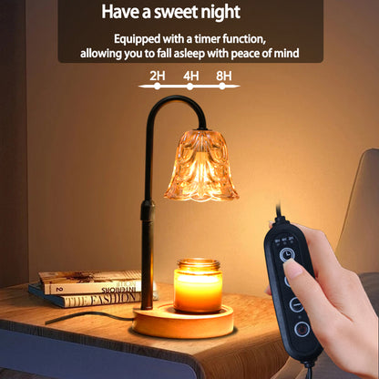 PKALQ Candle Warmer Lamp with Timer Dimmable, Birthday Gifts for Women Mom, House Warming Gifts New Home Decor, Wax Melt Warmer for Jar Candles with 2 Bulbs
