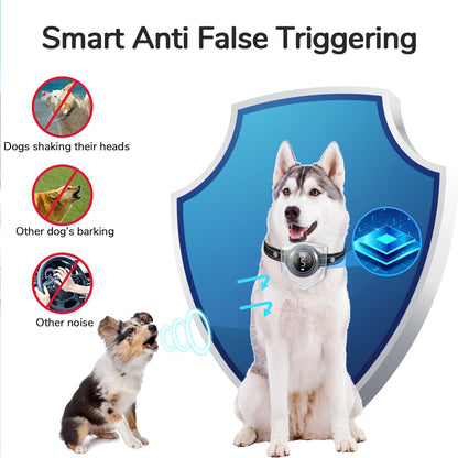 Pkalq 2-in-1 Dog Shock Collar & Dog Bark Collar - Smart Anti Barking Dog Training Collar with 5 Adjustable Sensitivity & 3300FT Remote for All Breeds IP67 Waterproof E-Collar
