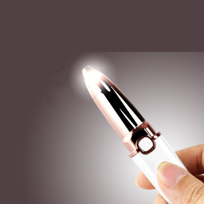 Pkalq USB Rechargeable Portable Electric Eyebrow Trimmer Pen for Women, Painless Precision Eyebrow Shaver Razor Tool for Face, Fingers, Legs, Mouth