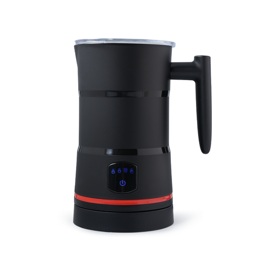 Pkalq Milk Frother, 4-in-1 Electric Milk Steamer, 15oz/430ml Automatic Hot and Cold Foam Maker and Milk Warmer for Latte, Cappuccinos, Macchiato, From the Makers of Instant 500W, Black