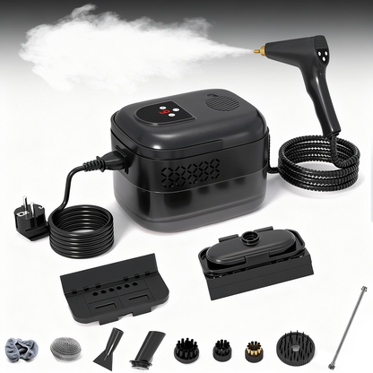 1500W High-Pressure Handheld Steam Cleaner - 221°F Fast Heating & Portable Steam Cleaning for Home , Bathrooms, Car Interiors Eliminates Pet Hair, Allergens, Stubborn Grime