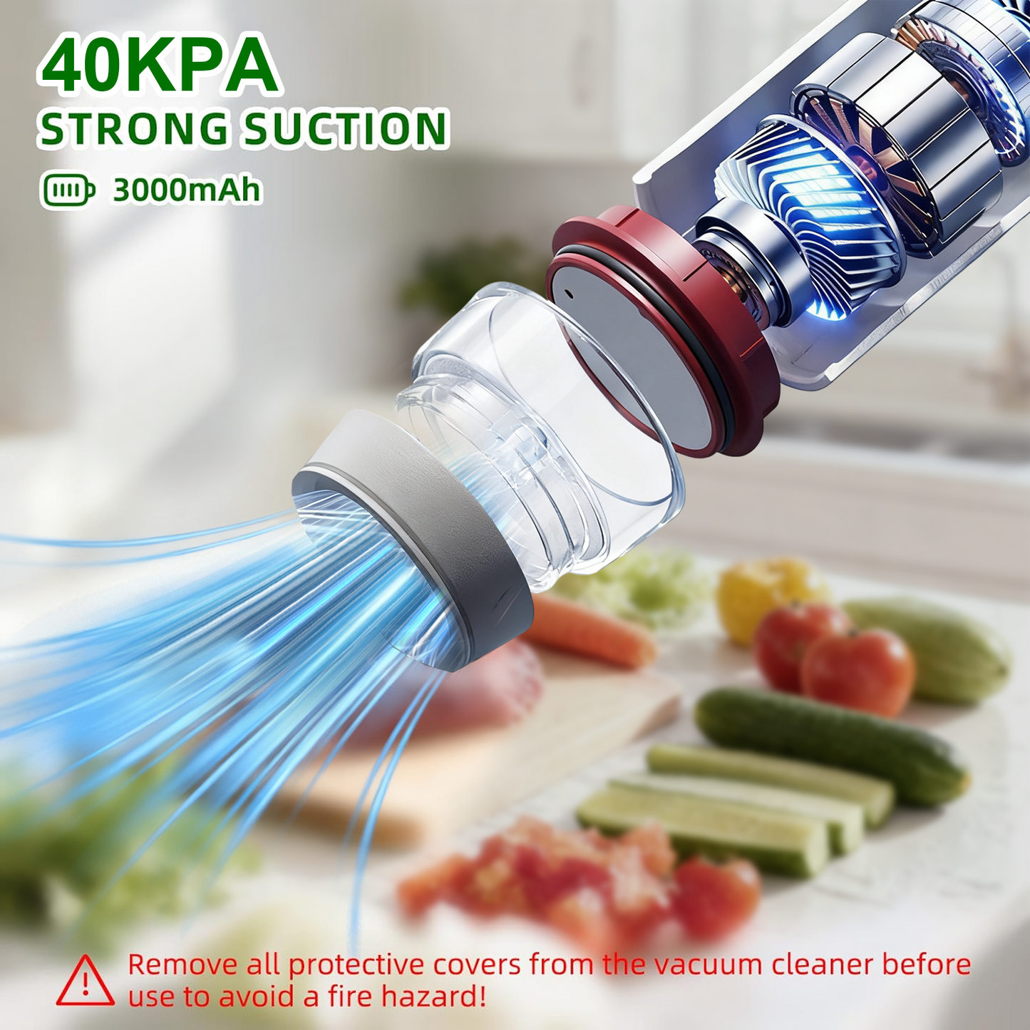 PKALQ Food Saver Vacuum Sealer Machine with 30 Reusable Bags, Eco Friendly Design, One-Touch Operation, for Home Kitchen/Camping, Ideal for Eco-Conscious Families & Meal Preppers