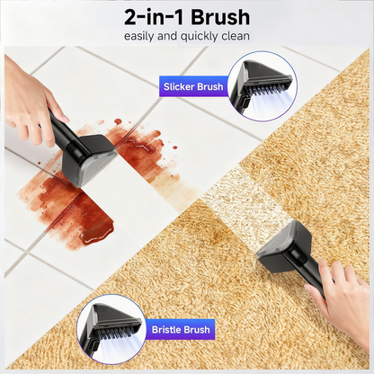 PKALQ Portable Carpet Cleaner Machine ; Multi-functional Deep Cleaning with Powerful Suction for Home, Car & Pet Areas, Ideal for Pet Owners and Busy Families