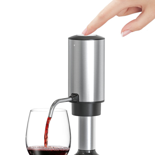 Paklq Electric Wine Opener Set, Rechargeable Automatic Wine Bottle Opener, Dispenser, Mother’s Day 4 in 1 Gift Set for Wine Lovers