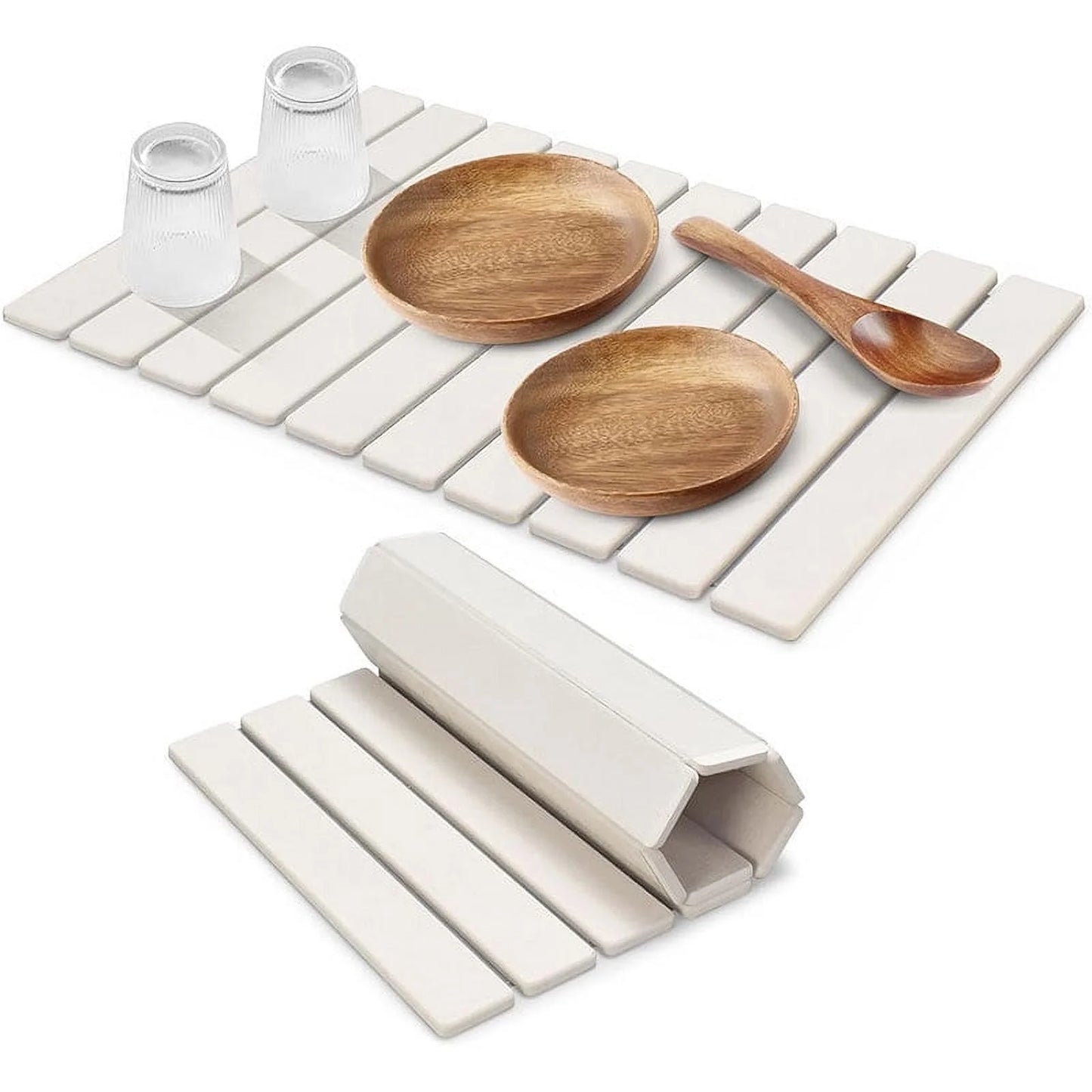 PKALQ Stone Dish Drying Mat for Kitchen Counter