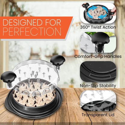 Chicken Shredder Large Chicken Breast Shredder Tool , Visible Meat Shredder Machine, Strong Anti-Slip Strip, Ergonomic Handle, BPA Free, Suitable for Pork Beef Chicken
